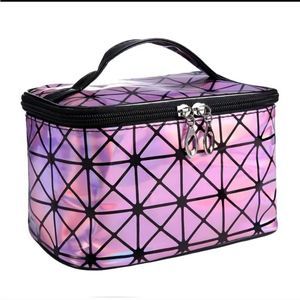 Pink prism make-up bag